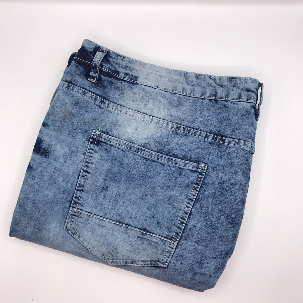Southpole Jeans Mens Size 46x32 Cotton Poly, Spandex Denim Distressed Acid Jeans